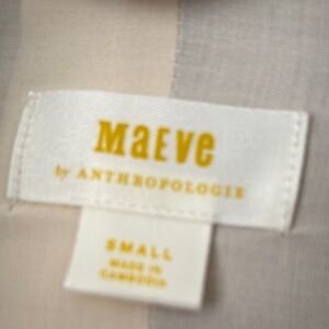 Maeve White Jacket with Gold Accents